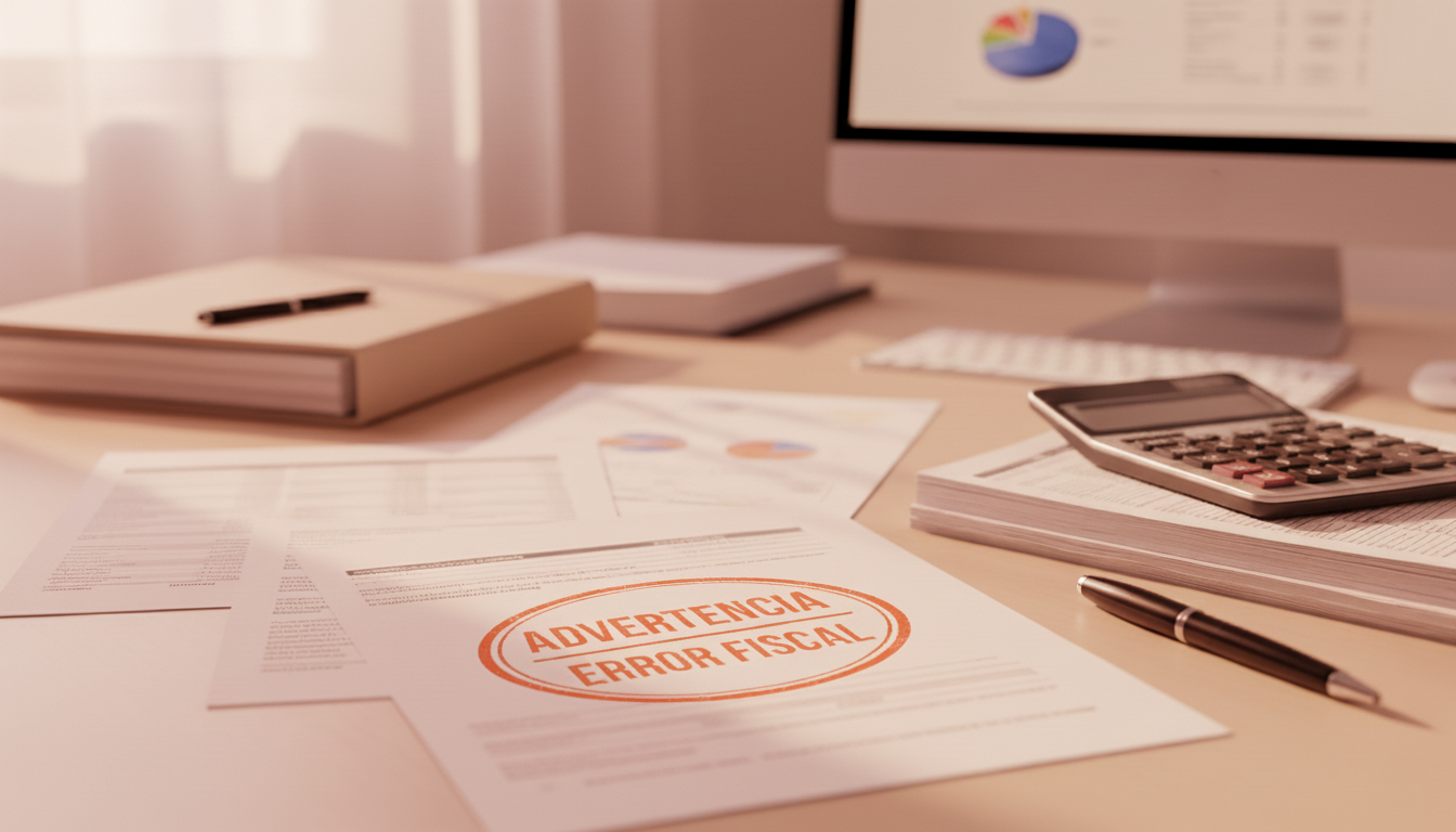 Símbolo de advertencia sobre documentos fiscales